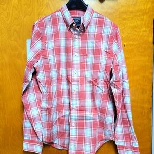 Abercrombie And Fitch Men's Button Up Shirt-Plaid Medium